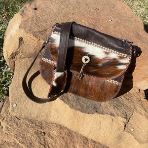 Beautiful leather & Cowhide Purse